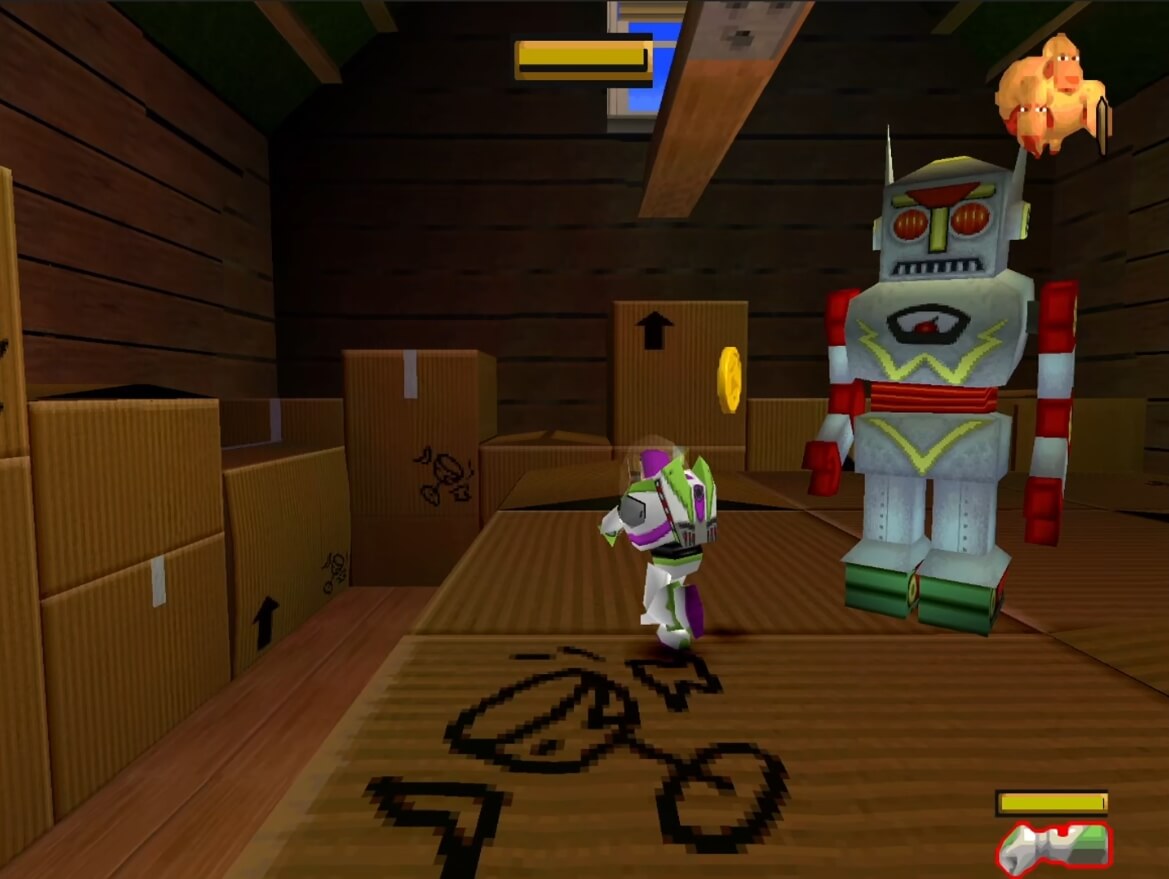 Toy Story 2 Buzz Lightyear to the Rescue - геймплей игры на PlayStation